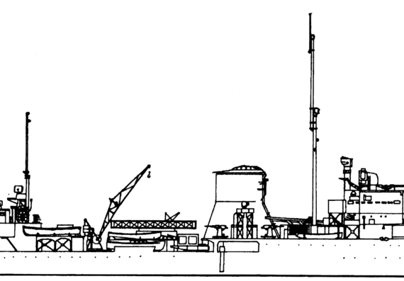 Корабль HMS Ajax [Light Cruiser] (1935) - чертежи, габариты, рисунки